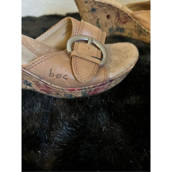 Boc floral platform sandals Sz 6 - Picture 5 of 7